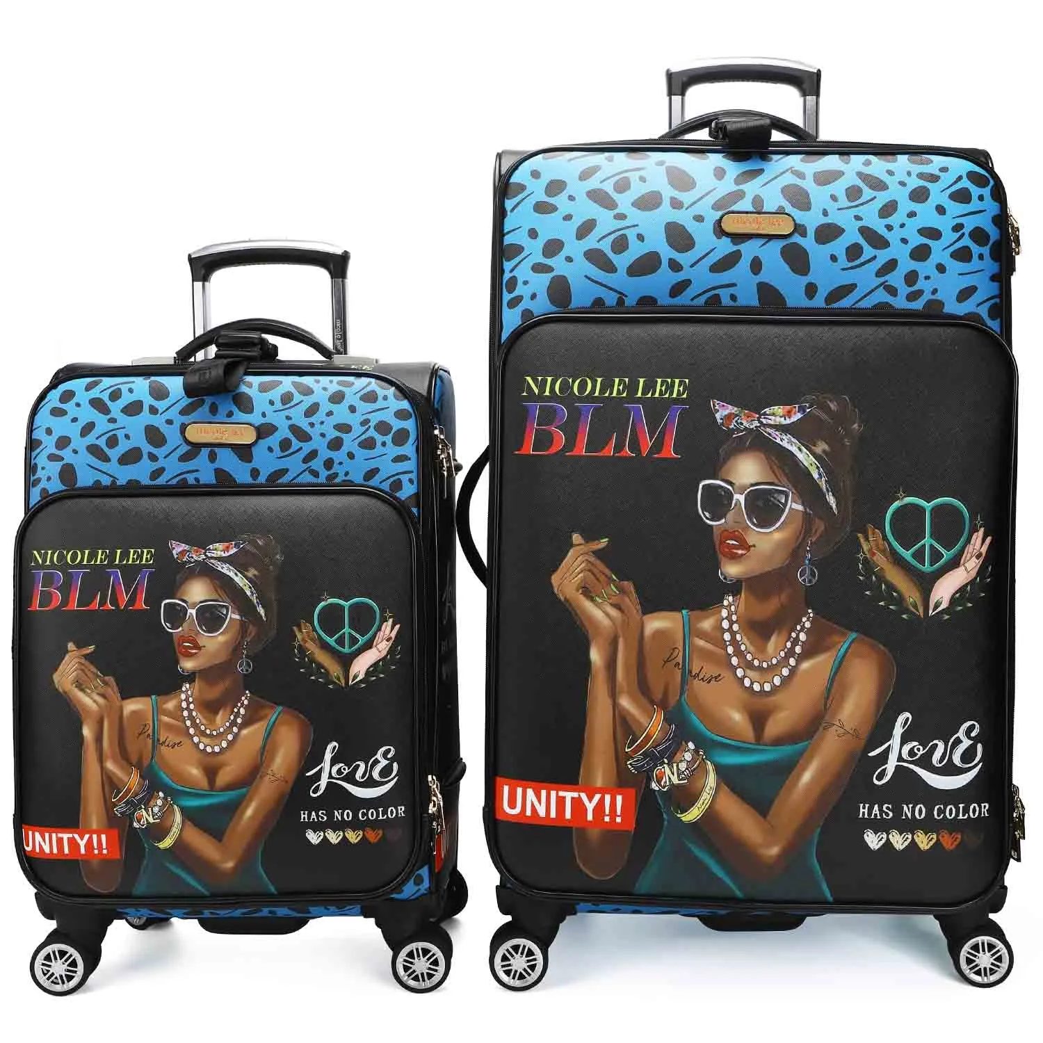 Latoyas 2-Piece Luxury Luggage Set, Expressing Self-Love
